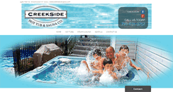 Desktop Screenshot of creeksidehottubs.com